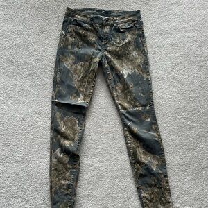 Patterned Skinny Jeans